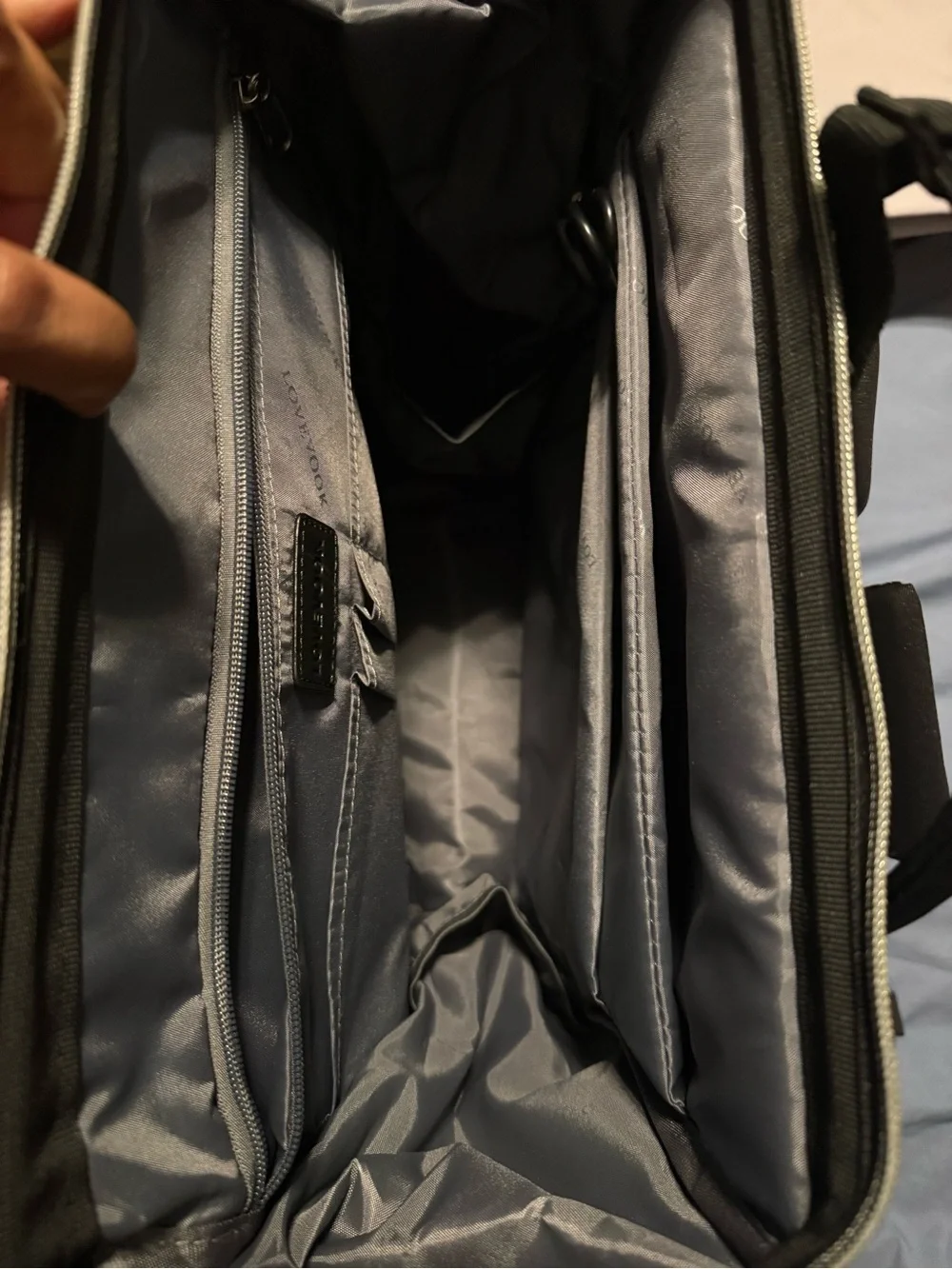 Lovevook Black Backpack with Gold Zipper Accents